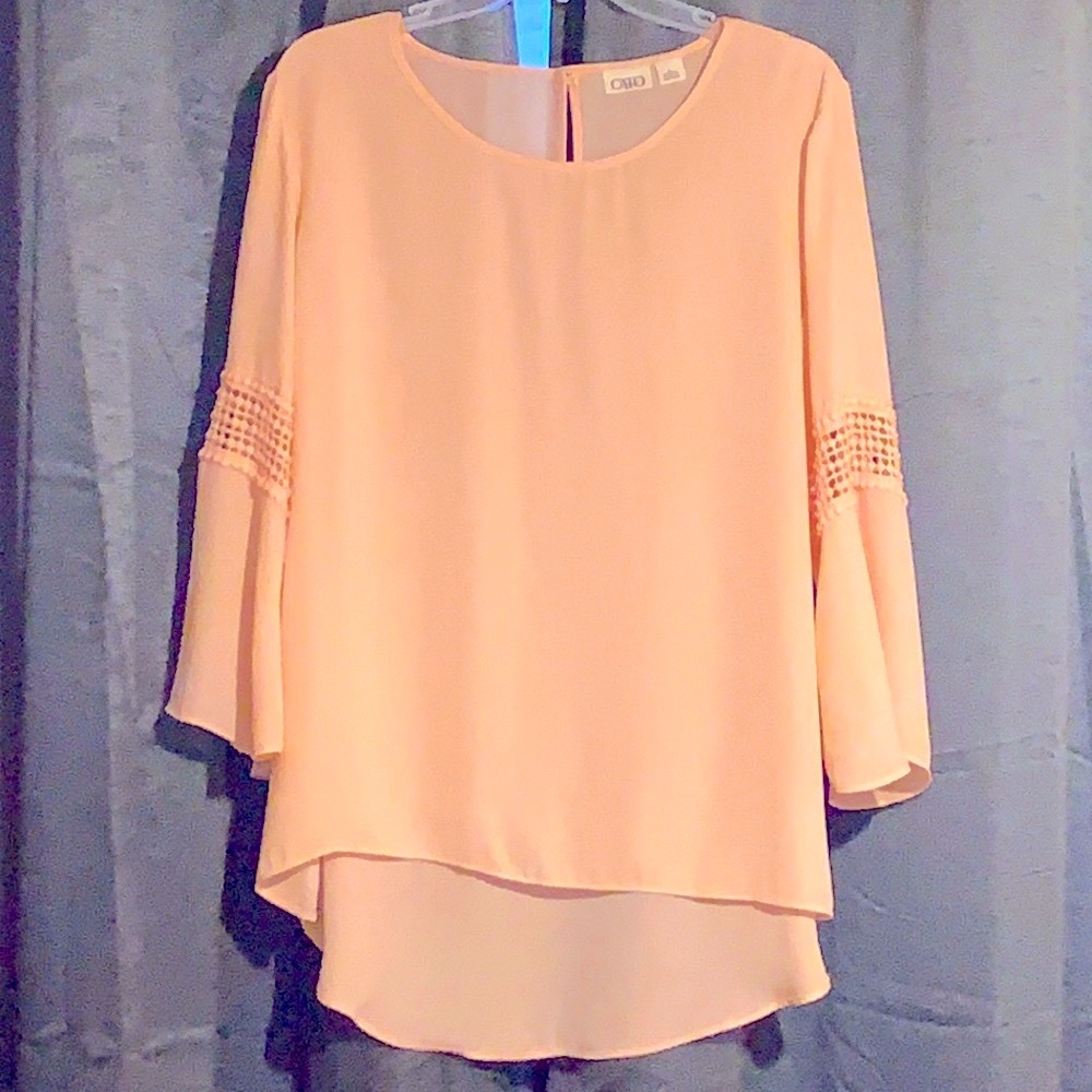 Bell Sleeved Hi-Lo Top